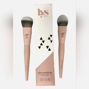 LYS Beauty Complextion Brush Duo:1 foundation and 1 Sculpt/Bronzing Brush